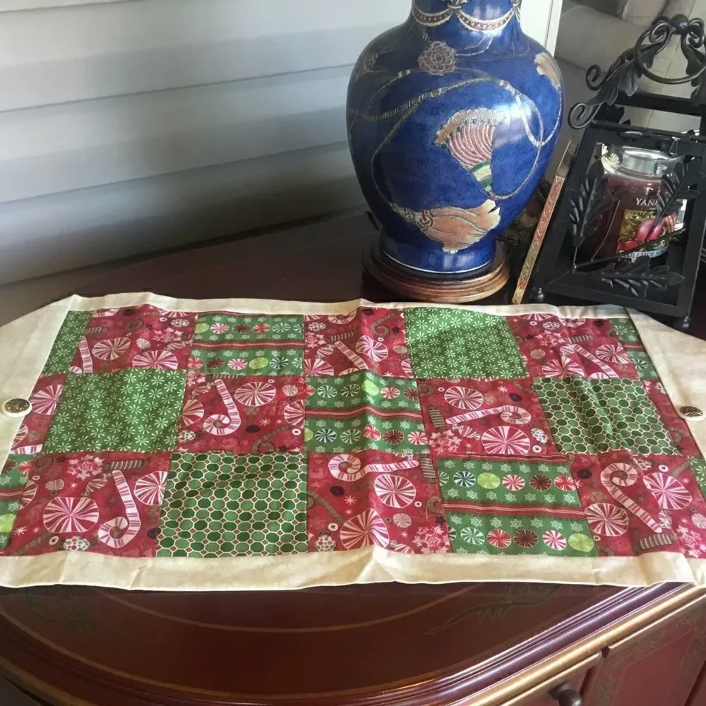 NWOT. Handmade Quilted Holiday Runner